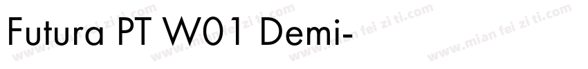 Futura PT W01 Demi字体转换
